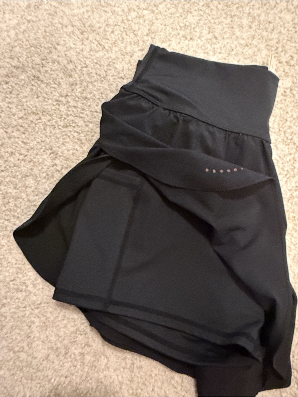 Women’s Black Athletic Shorts with High Waist - Picture 5 of 5